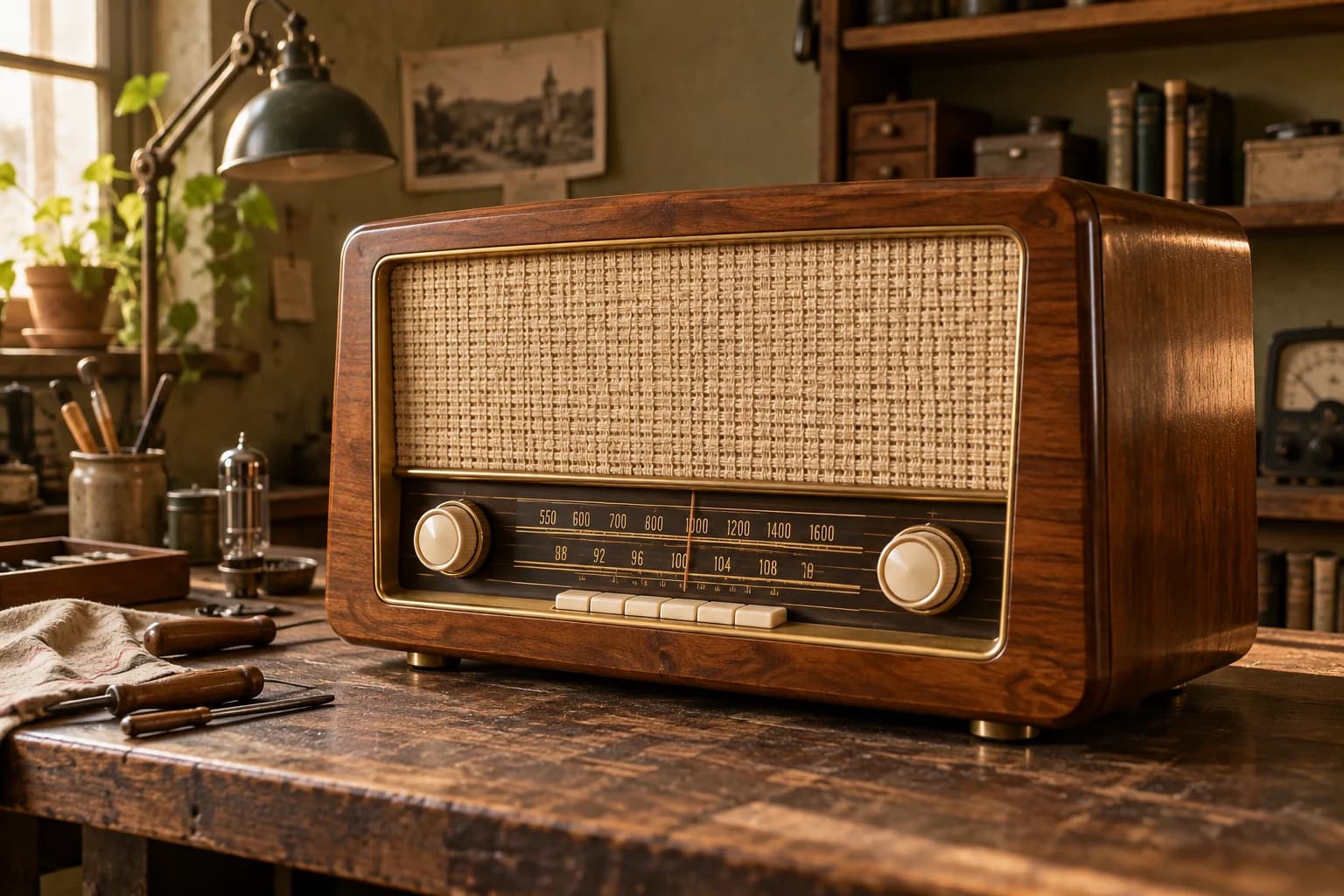 Radio restaurée, illustration